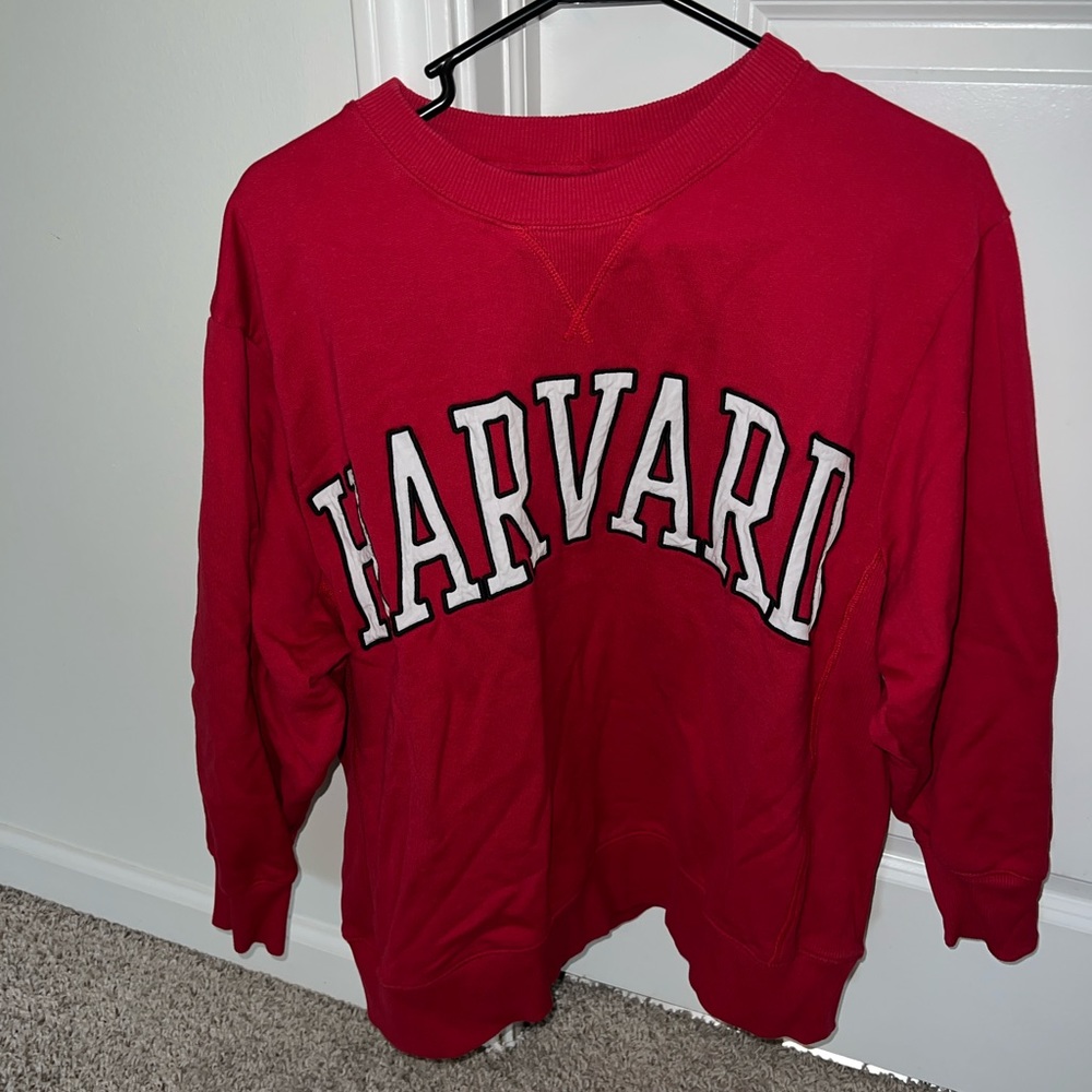 zara Harvard sweatshirt